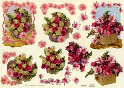 A4 Decoupage Sheet - Floral Arrangement (504683)
